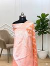 Banarasi Cotton Soft Silk Saree With Orange Color