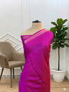 Banarasi Silk Saree With Rani Color