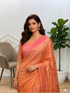 Banarasi Chikankari Silk Saree With Beautiful Small Booti