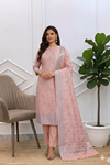 Very Soft Cotton Banarasi Silk Suit With Meena Baby Pinl Color