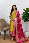 Grab Now Premium Banarasi Soft Semi Silk Suit Collection