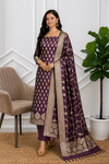 Designer Festive Banarasi Simi Soft Silk 3 Pcs Suit