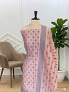 Banarasi Cotton Soft Silk Suit For All Party Wear Light Baby pink Color